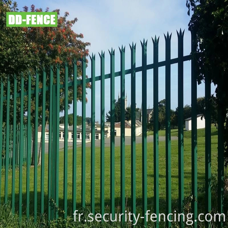 Fence en acier galvanisée et enrobée de poudre de qualité